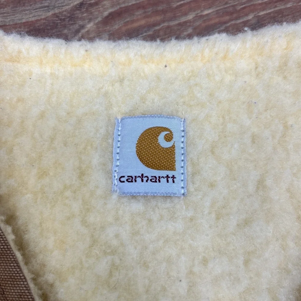 Carhartt 65V Sherpa Lined‎ Vest XL Duck Brown Hunting Western Shotgun Shooting